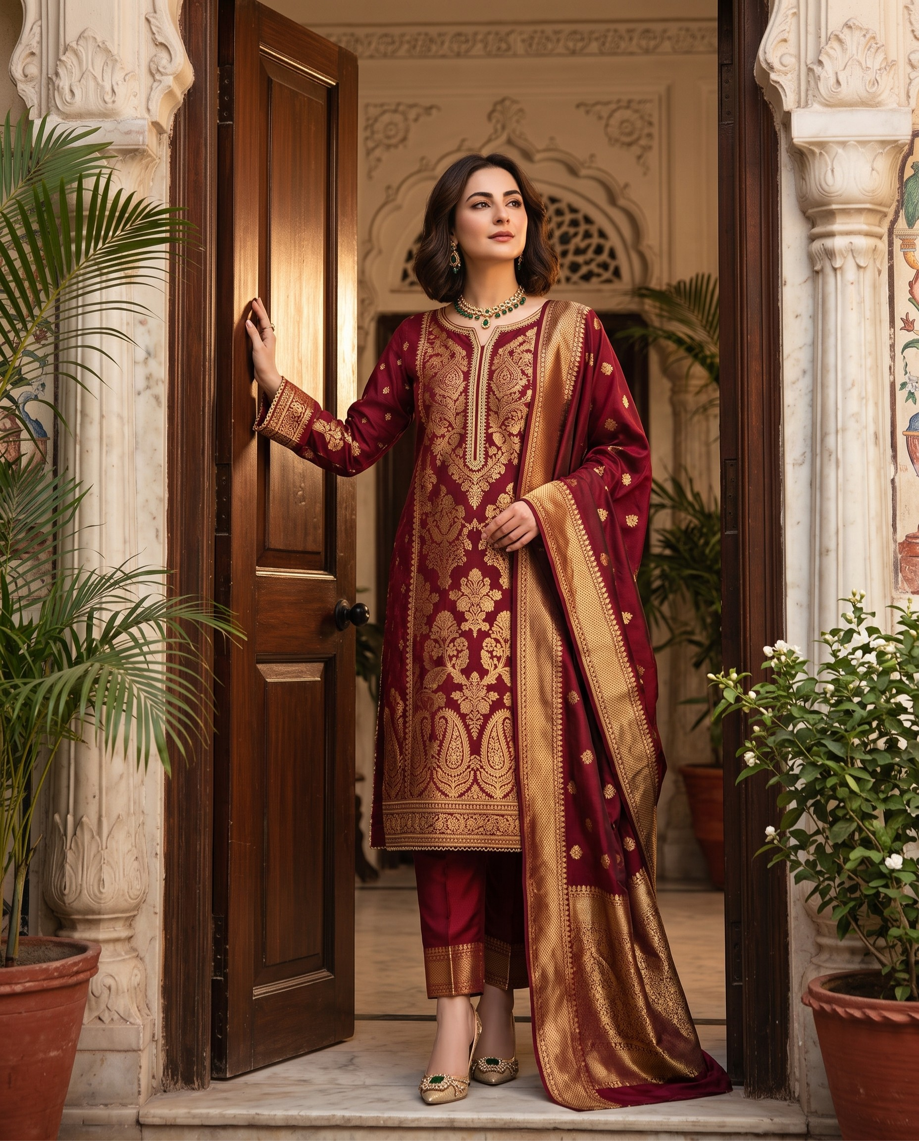 Silver Gray Bordered Silk Saree